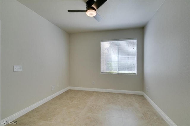 9050 W Warm Springs Rd Unit 1117, Las Vegas, NV 89148 - empty room featuring a ceiling fan and baseboards