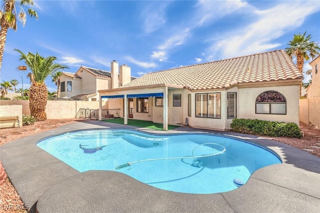 8428 Apple Hill Ct, Las Vegas, NV 89128 - view of pool with a fenced backyard and a patio