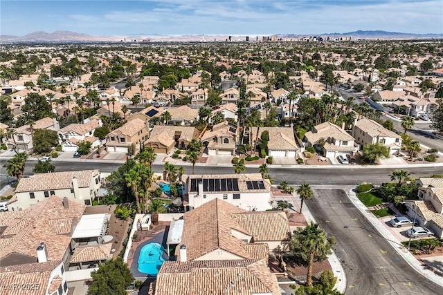 8428 Apple Hill Ct, Las Vegas, NV 89128 - aerial view of residential area with mountains