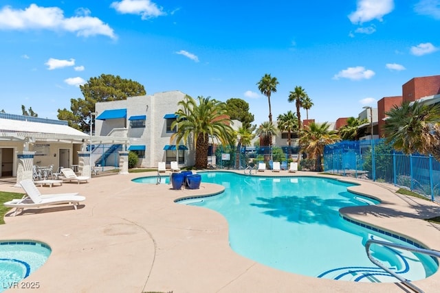 2643 Red Rock St Unit 201, Las Vegas, NV 89146 - community pool featuring a patio area