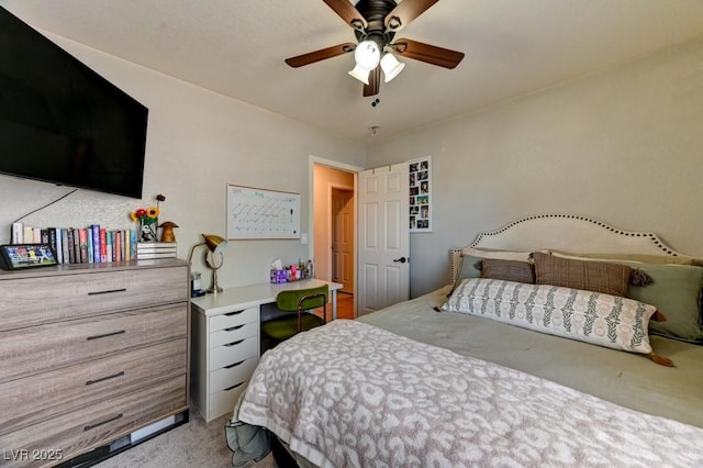 3823 Aspen Creek Ave, North Las Vegas, NV 89031 - carpeted bedroom featuring a ceiling fan