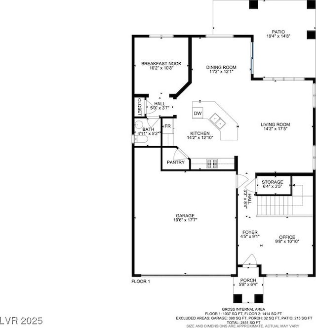 5742 Shadow Bend Dr, Las Vegas, NV 89135 - room layout