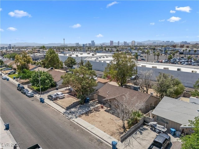 5101 Churchill Ave, Las Vegas, NV 89107 - drone / aerial view of skyline and mountains