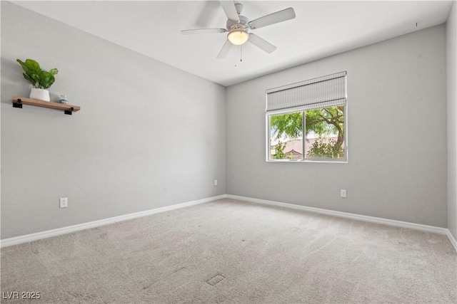 10416 Skye Arroyo Ave, Las Vegas, NV 89166 - empty room with carpet flooring, baseboards, and a ceiling fan