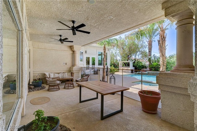 2345 Villandry Ct, Henderson, NV 89074 - view of patio with a ceiling fan
