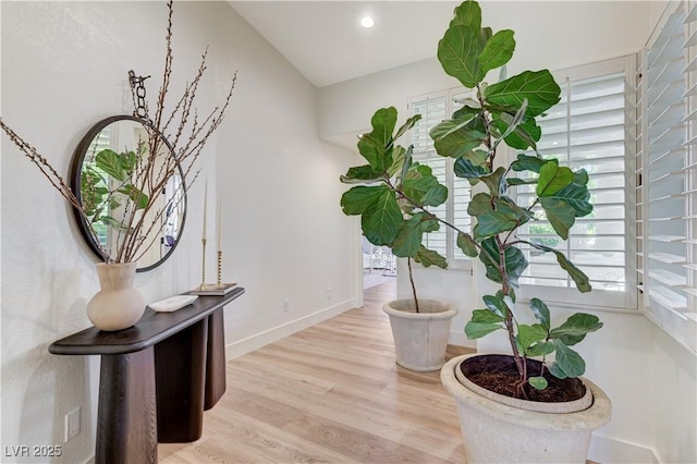 2345 Villandry Ct, Henderson, NV 89074 - corridor featuring light wood-style flooring, plenty of natural light, and recessed lighting