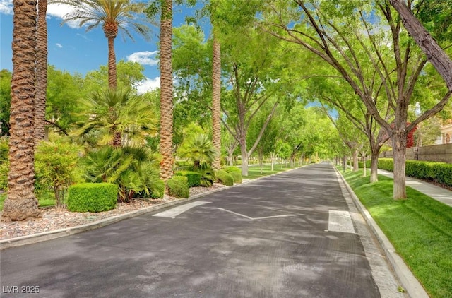 2345 Villandry Ct, Henderson, NV 89074 - view of asphalt street featuring curbs and view of scattered trees