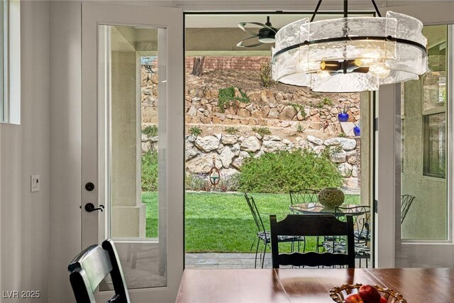 48 Panorama Crest Ave, Las Vegas, NV 89135 - doorway with a chandelier