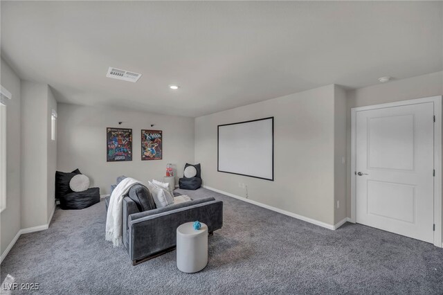 9876 Magnus Ct, Las Vegas, NV 89178 - carpeted cinema featuring baseboards and recessed lighting