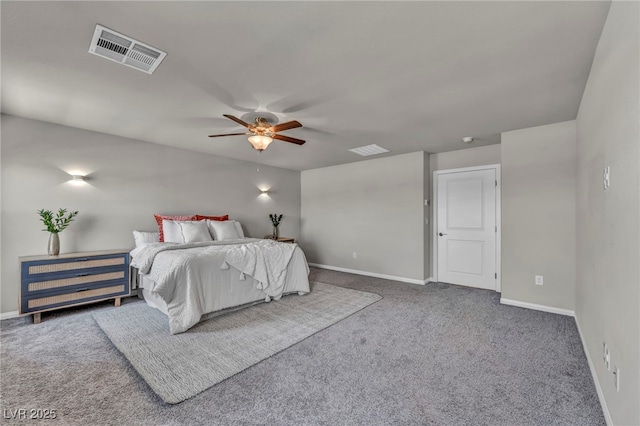 9876 Magnus Ct, Las Vegas, NV 89178 - carpeted bedroom featuring baseboards and a ceiling fan