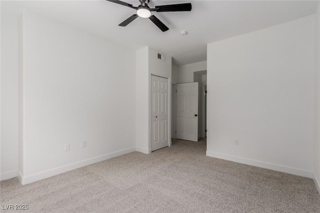 3318 N Decatur Blvd Unit 1020, Las Vegas, NV 89130 - empty room with light colored carpet, ceiling fan, baseboards, and a smoke detector