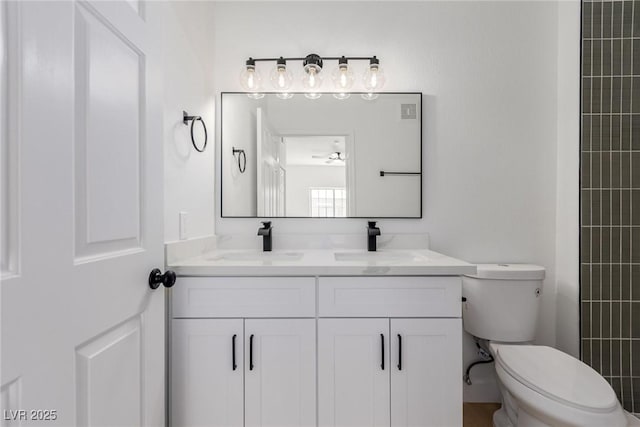 3318 N Decatur Blvd Unit 1020, Las Vegas, NV 89130 - full bathroom with toilet, double vanity, and a tile shower