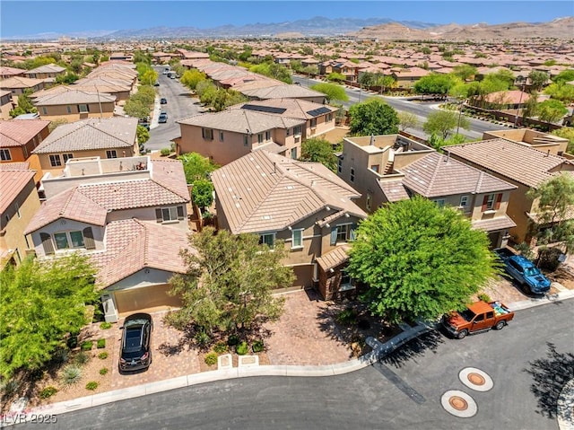 10474 Palmadora St, Las Vegas, NV 89178 - aerial perspective of suburban area featuring a mountain backdrop