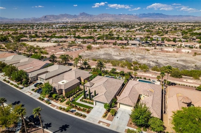 8221 Bay Dunes St, Las Vegas, NV 89131 - aerial perspective of suburban area with mountains