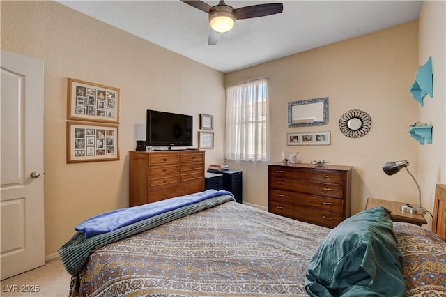 805 Palmero Way, Boulder City, NV 89005 - carpeted bedroom featuring ceiling fan and baseboards