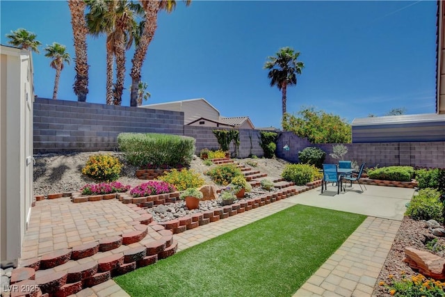 805 Palmero Way, Boulder City, NV 89005 - view of yard featuring a patio