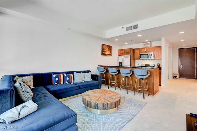 4525 Dean Martin Dr Unit 901, Las Vegas, NV 89103 - living area with light carpet and recessed lighting