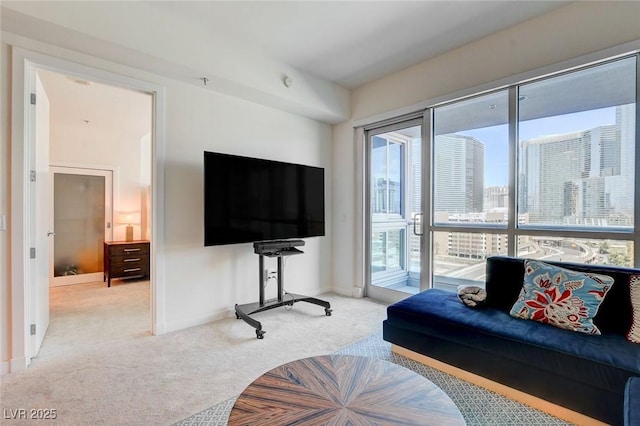 4525 Dean Martin Dr Unit 901, Las Vegas, NV 89103 - living room featuring carpet flooring and baseboards