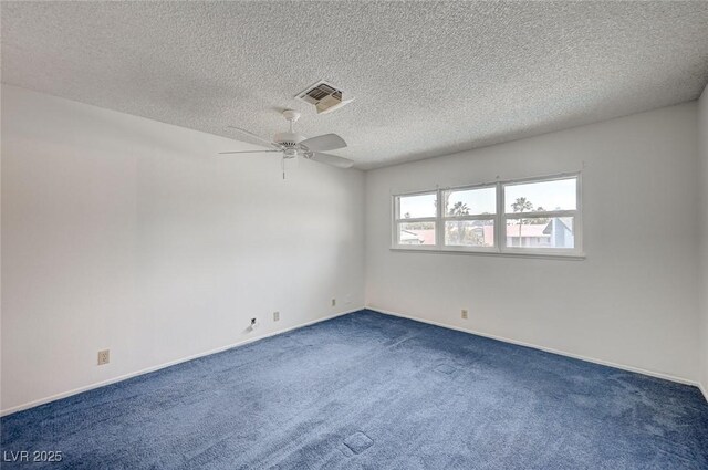 3143 El Chico Ct, Las Vegas, NV 89120 - carpeted empty room with a ceiling fan, a textured ceiling, and baseboards