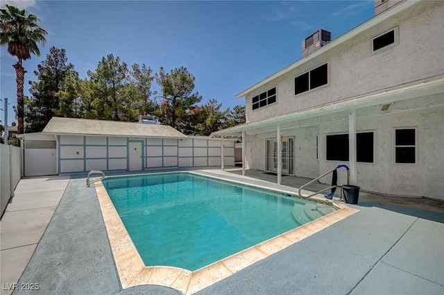 3143 El Chico Ct, Las Vegas, NV 89120 - view of swimming pool with french doors and a patio