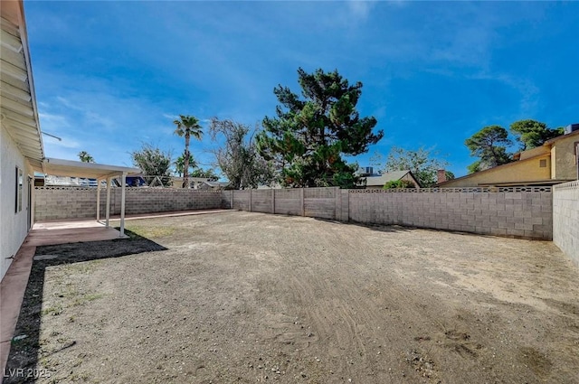4496 Skyview Dr, Las Vegas, NV 89104 - fenced backyard with a patio area