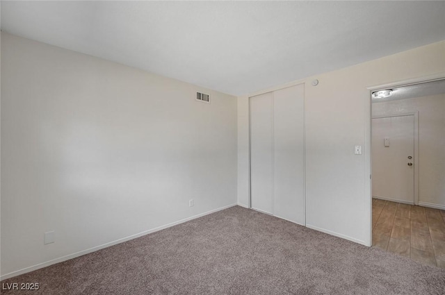 4496 Skyview Dr, Las Vegas, NV 89104 - unfurnished bedroom with carpet floors, a closet, and baseboards