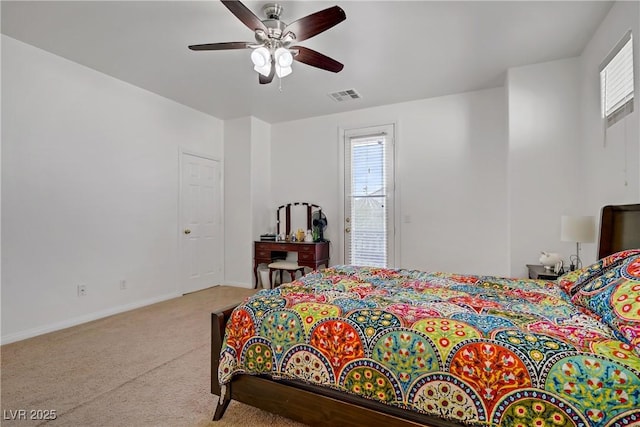 2851 Glistening Grove Ave, Henderson, NV 89052 - carpeted bedroom featuring baseboards and a ceiling fan