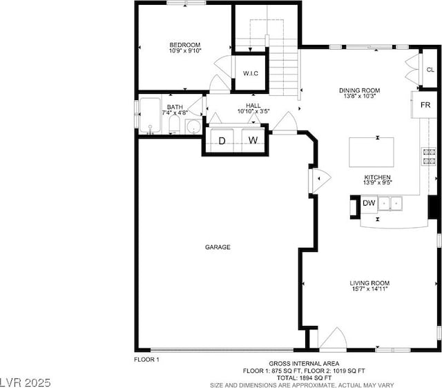 2851 Glistening Grove Ave, Henderson, NV 89052 - property floor plan