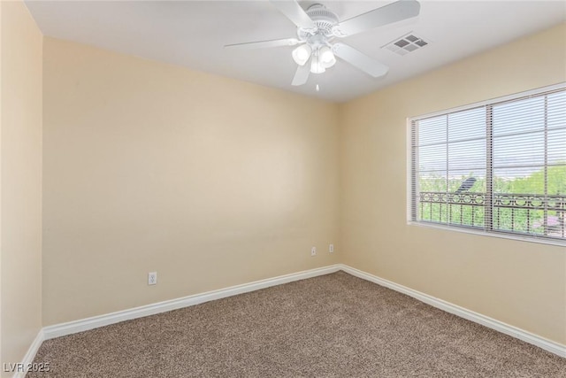 3037 Austin Pale Ave, North Las Vegas, NV 89081 - unfurnished room featuring carpet flooring, baseboards, and a ceiling fan