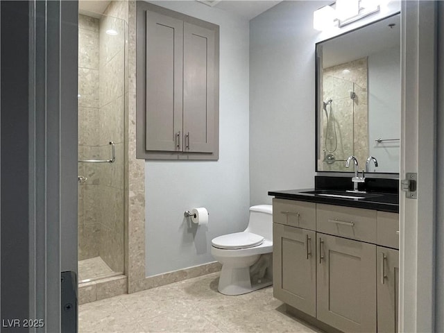 4525 Dean Martin Dr Unit 1507, Las Vegas, NV 89103 - full bathroom featuring a shower stall, vanity, and tile patterned flooring