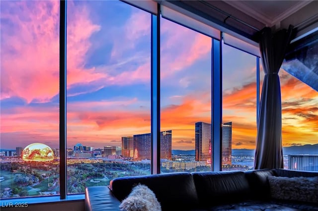 360 E Desert Inn Rd Unit 1803, Las Vegas, NV 89109 - living area featuring a city view