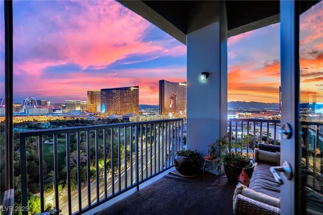 360 E Desert Inn Rd Unit 1803, Las Vegas, NV 89109 - balcony featuring a view of city