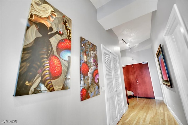 360 E Desert Inn Rd Unit 1803, Las Vegas, NV 89109 - corridor with wood finished floors and baseboards
