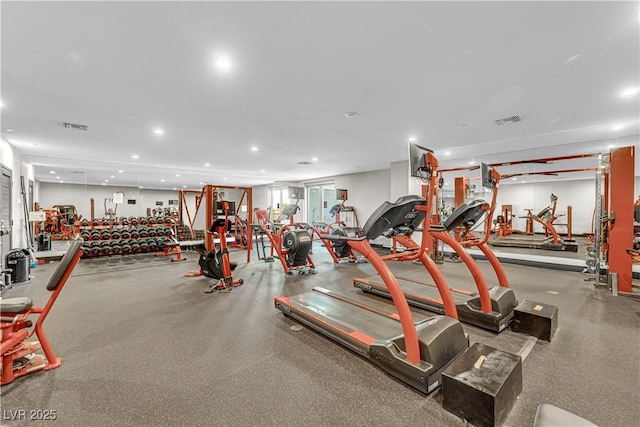 360 E Desert Inn Rd Unit 1803, Las Vegas, NV 89109 - gym featuring recessed lighting