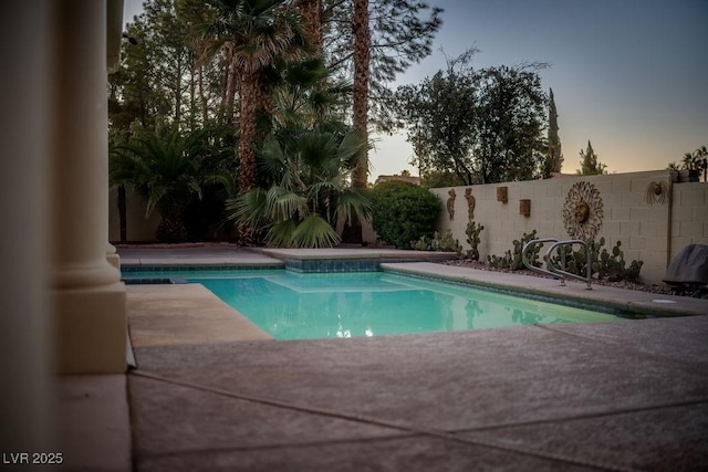 2104 Inverness Dr, Henderson, NV 89074 - view of pool with a patio area and a fenced backyard
