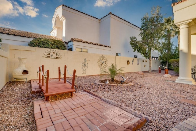 2104 Inverness Dr, Henderson, NV 89074 - fenced backyard featuring a patio