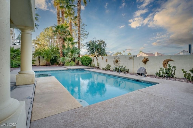 2104 Inverness Dr, Henderson, NV 89074 - view of pool with a patio area and a fenced backyard