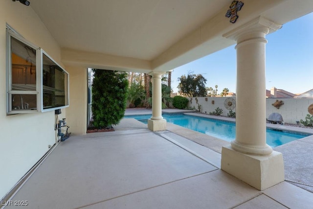 2104 Inverness Dr, Henderson, NV 89074 - view of swimming pool with a patio and a fenced backyard