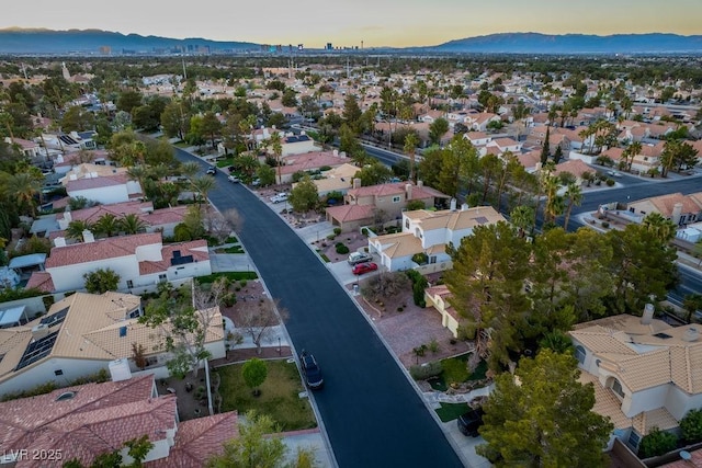 2104 Inverness Dr, Henderson, NV 89074 - aerial view of residential area featuring a mountain backdrop