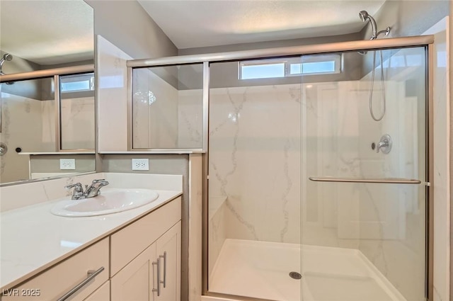 2806 Calle Cadiz, Henderson, NV 89044 - full bathroom with a marble finish shower and vanity