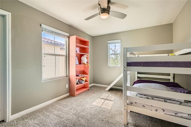 2806 Calle Cadiz, Henderson, NV 89044 - carpeted bedroom with baseboards and ceiling fan