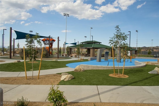 2806 Calle Cadiz, Henderson, NV 89044 - community jungle gym with a gazebo and a yard