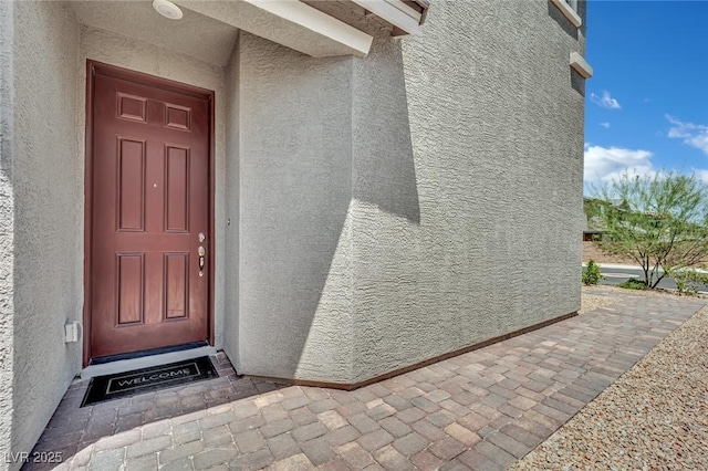 10345 Zebra Swallowtail St, Las Vegas, NV 89141 - entrance to property featuring stucco siding