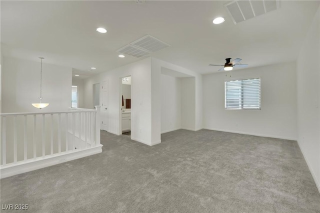 10345 Zebra Swallowtail St, Las Vegas, NV 89141 - unfurnished room featuring carpet flooring, healthy amount of natural light, a ceiling fan, recessed lighting, and baseboards
