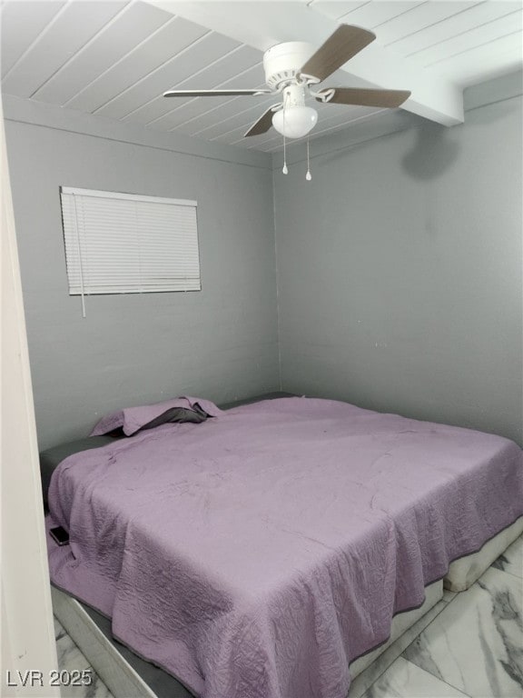 324 Princeton St, Las Vegas, NV 89107 - bedroom with marble finish floors and a ceiling fan