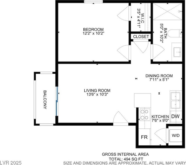 5171 Lindell Rd Unit 201, Las Vegas, NV 89118 - floor plan / room layout
