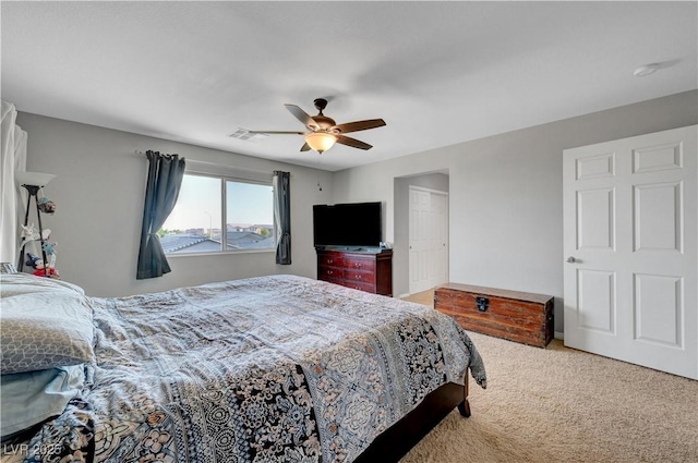405 Prairie Moon Ave, North Las Vegas, NV 89084 - bedroom featuring carpet and ceiling fan
