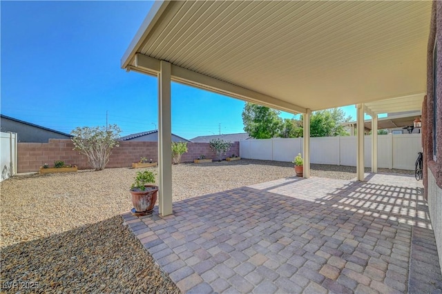 405 Prairie Moon Ave, North Las Vegas, NV 89084 - fenced backyard featuring a patio