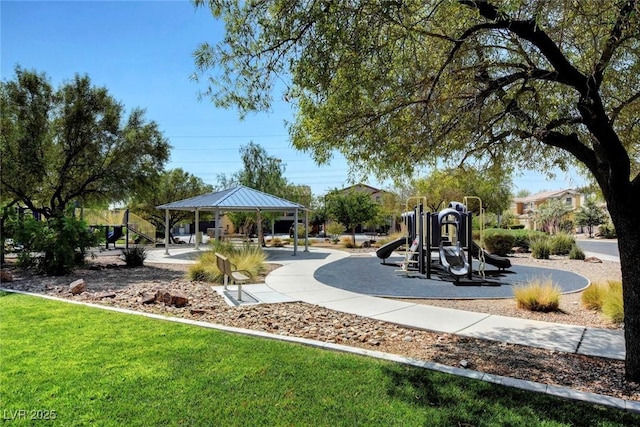 405 Prairie Moon Ave, North Las Vegas, NV 89084 - community jungle gym with a gazebo and a yard