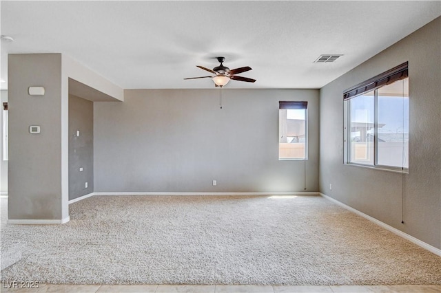 405 Prairie Moon Ave, North Las Vegas, NV 89084 - spare room with carpet floors and ceiling fan